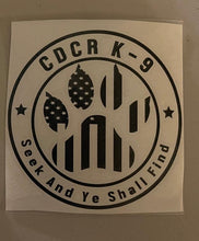 Load image into Gallery viewer, K-9 Vinyl Sticker - - ISU, K-9, Stickers - Peace Officer Clothing - peaceofficerclothing.com