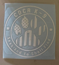 Load image into Gallery viewer, K-9 Vinyl Sticker - - ISU, K-9, Stickers - Peace Officer Clothing - peaceofficerclothing.com