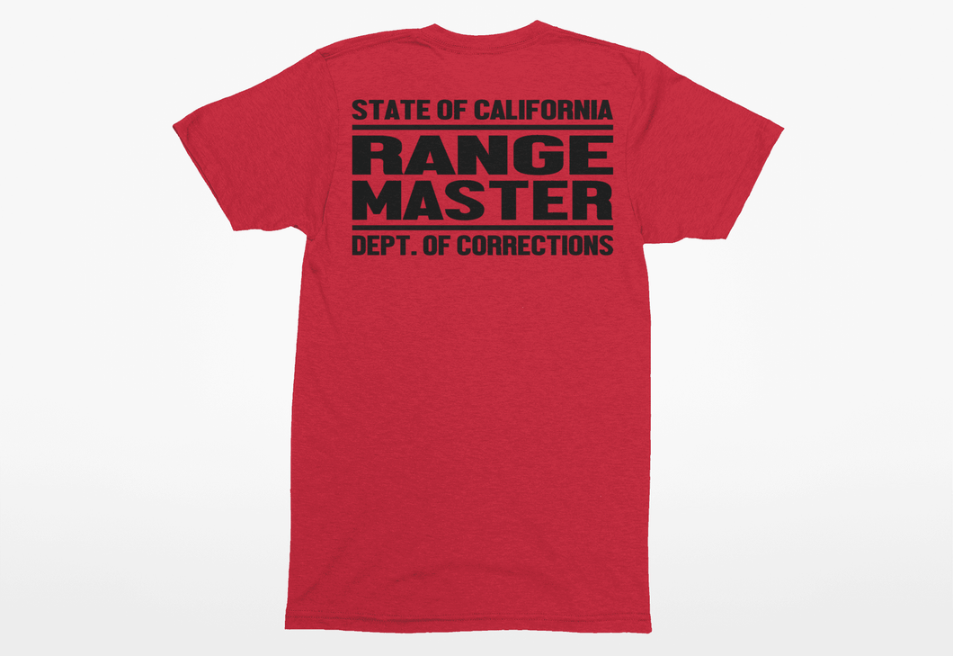 CDCR Range Master T Shirt - Shirts - Range, Screen Printed, T Shirt - Peace Officer Clothing - peaceofficerclothing.com