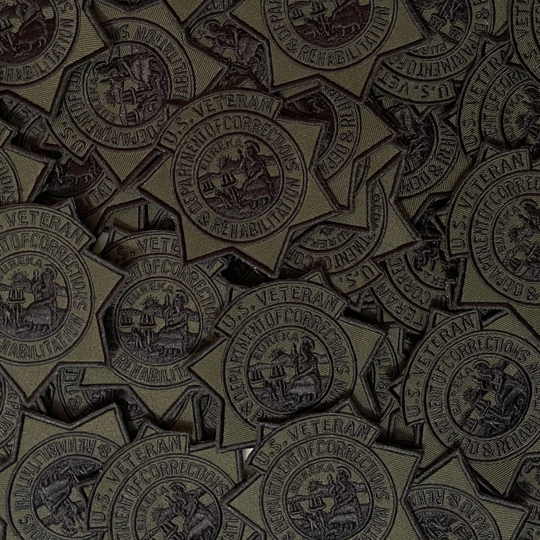 CDCR Subdued U.S. Veterans Star Patch - Patch - ISU, Patch - Peace Officer Clothing - peaceofficerclothing.com