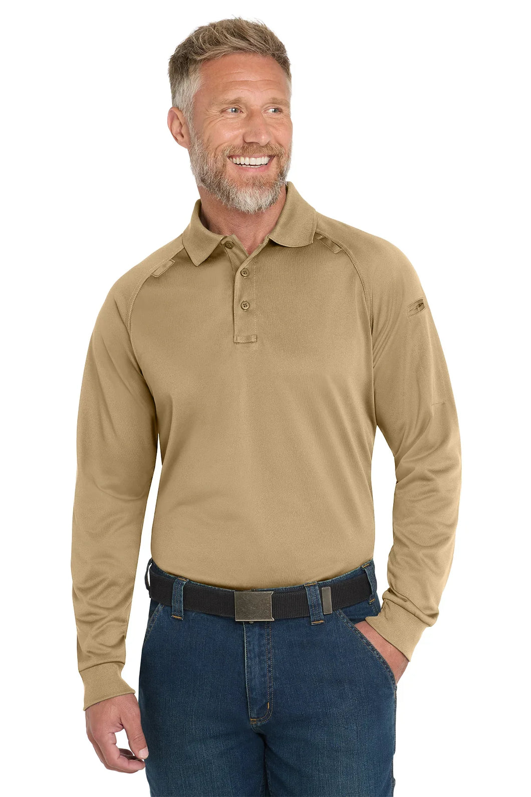 CornerStone Select Long Sleeve Snag-Proof Tactical Polo - Polo - Academy, CornerStone, CornerStone Polo, CRT, Embroidered, IST, ISU, K-9, Long Sleeve, Negotiator, Parole, Polo, Range - Peace Officer Clothing - peaceofficerclothing.com
