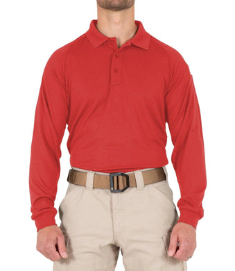 First Tactical Performance Long Sleeve Polo - TALL - Polo - Academy, CRT, Embroidered, First Tactical, First Tactical Polo, IST, ISU, K-9, Long Sleeve, Negotiator, Parole, Polo, Range, Tall - Peace Officer Clothing - peaceofficerclothing.com