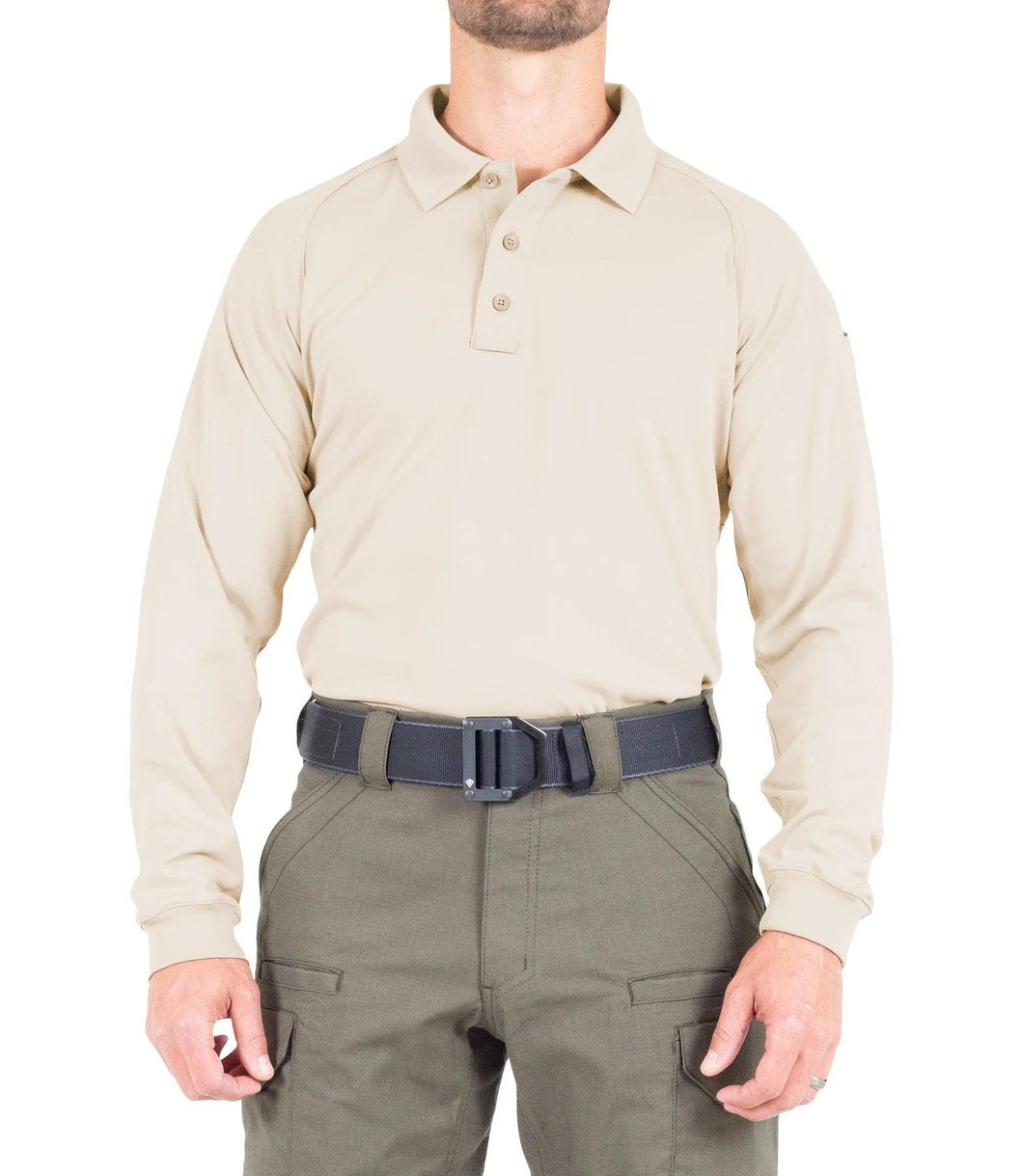 First Tactical Performance Long Sleeve Polo - TALL - Polo - Academy, CRT, Embroidered, First Tactical, First Tactical Polo, IST, ISU, K-9, Long Sleeve, Negotiator, Parole, Polo, Range, Tall - Peace Officer Clothing - peaceofficerclothing.com