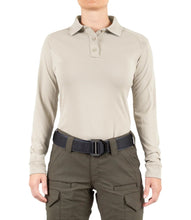 Load image into Gallery viewer, First Tactical Performance Long Sleeve Polo - Women&#39;s - Polo - Academy, CRT, Embroidered, First Tactical, First Tactical Polo, IST, ISU, K-9, Long Sleeve, Negotiator, Parole, Polo, Range, Women - Peace Officer Clothing - peaceofficerclothing.com
