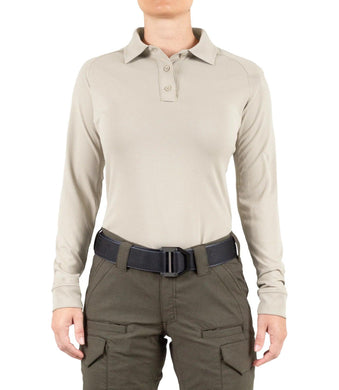First Tactical Performance Long Sleeve Polo - Women's - Polo - Academy, CRT, Embroidered, First Tactical, First Tactical Polo, IST, ISU, K-9, Long Sleeve, Negotiator, Parole, Polo, Range, Women - Peace Officer Clothing - peaceofficerclothing.com