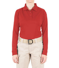 Load image into Gallery viewer, First Tactical Performance Long Sleeve Polo - Women&#39;s - Polo - Academy, CRT, Embroidered, First Tactical, First Tactical Polo, IST, ISU, K-9, Long Sleeve, Negotiator, Parole, Polo, Range, Women - Peace Officer Clothing - peaceofficerclothing.com
