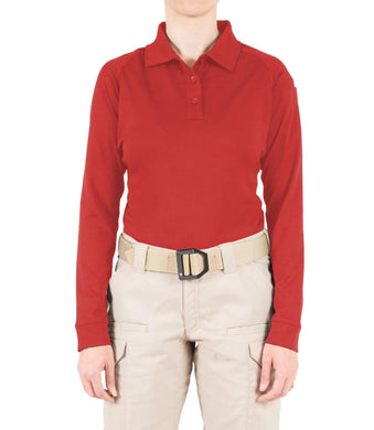 First Tactical Performance Long Sleeve Polo - Women's - Polo - Academy, CRT, Embroidered, First Tactical, First Tactical Polo, IST, ISU, K-9, Long Sleeve, Negotiator, Parole, Polo, Range, Women - Peace Officer Clothing - peaceofficerclothing.com