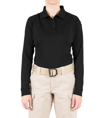 First Tactical Performance Long Sleeve Polo - Women's - Polo - Academy, CRT, Embroidered, First Tactical, First Tactical Polo, IST, ISU, K-9, Long Sleeve, Negotiator, Parole, Polo, Range, Women - Peace Officer Clothing - peaceofficerclothing.com