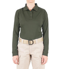 Load image into Gallery viewer, First Tactical Performance Long Sleeve Polo - Women&#39;s - Polo - Academy, CRT, Embroidered, First Tactical, First Tactical Polo, IST, ISU, K-9, Long Sleeve, Negotiator, Parole, Polo, Range, Women - Peace Officer Clothing - peaceofficerclothing.com
