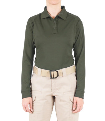 First Tactical Performance Long Sleeve Polo - Women's - Polo - Academy, CRT, Embroidered, First Tactical, First Tactical Polo, IST, ISU, K-9, Long Sleeve, Negotiator, Parole, Polo, Range, Women - Peace Officer Clothing - peaceofficerclothing.com