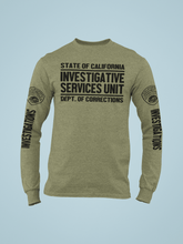 Load image into Gallery viewer, ISU Investigations Long Sleeve - Long Sleeve - ISU, Long Sleeve, Screen Printed - Peace Officer Clothing - peaceofficerclothing.com
