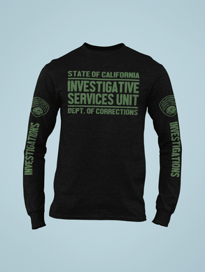ISU Investigations Long Sleeve - Long Sleeve - ISU, Long Sleeve, Screen Printed - Peace Officer Clothing - peaceofficerclothing.com