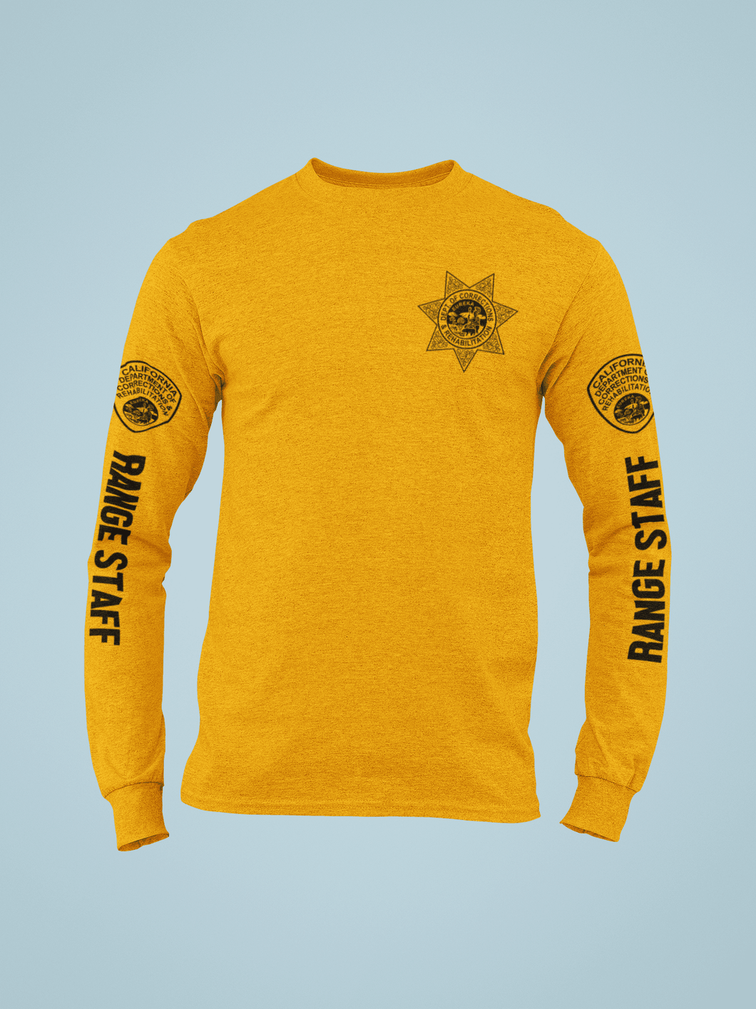 CDCR Range Staff Long Sleeve - Long Sleeve - Long Sleeve, Range, Screen Printed - Peace Officer Clothing - peaceofficerclothing.com
