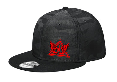 Crisis Response Team Shadow Camo Snapback Red