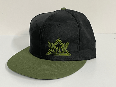 Crisis Response Team Subdued Camo Snapback  OD Green