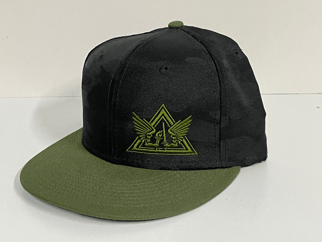 Crisis Response Team Subdued Camo Snapback  OD Green