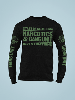 ISU Gang Unit Long Sleeve - Long Sleeve - ISU, Long Sleeve, Screen Printed - Peace Officer Clothing - peaceofficerclothing.com