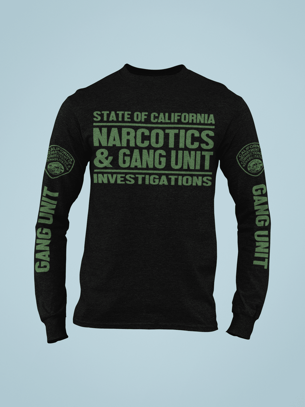 ISU Gang Unit Long Sleeve - Long Sleeve - ISU, Long Sleeve, Screen Printed - Peace Officer Clothing - peaceofficerclothing.com