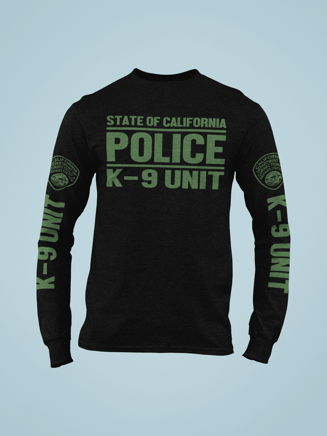 ISU K-9 Unit Long Sleeve - Long Sleeve - ISU, K-9, Long Sleeve, Screen Printed - Peace Officer Clothing - peaceofficerclothing.com