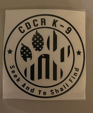 K-9 Vinyl Sticker - - ISU, K-9, Stickers - Peace Officer Clothing - peaceofficerclothing.com