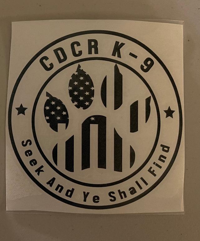 K-9 Vinyl Sticker - - ISU, K-9, Stickers - Peace Officer Clothing - peaceofficerclothing.com
